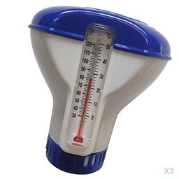 CALANDIS™ 3X Pool Floating Chlorine Dispenser Large Capacity Durable with Thermometer | Pool Chemicals & Clarifiers | Pool Chemicals & Testing | Pools & Spas | Yard, Garden & Outdoor Living image 2