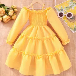 StyleCast Yellow Off-Shoulder A-Line Maxi Dress-image-44