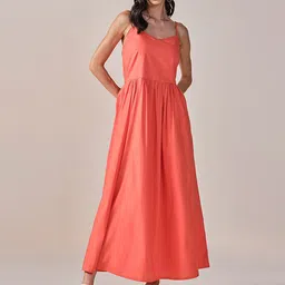 AND Shoulder Straps A-Line Midi Dress-image-86