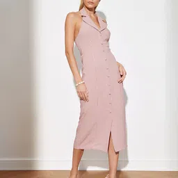 Trendyol Pink A-Line Midi Dress-26