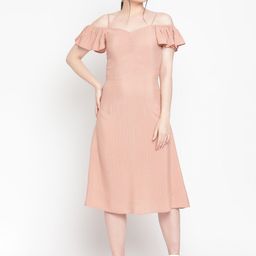 Amagyaa Women Beige Sheath Dress-image-52
