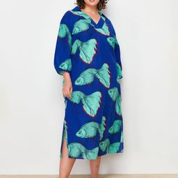Trendyol Women Floral Print A-Line Midi Dress-picture-14