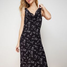 Trendyol Women Cowl neck Floral Printed A-Line Midi Dress-image-16