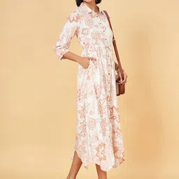 Honey by Pantaloons Floral Print Fit and Flare Midi Dress-image-47