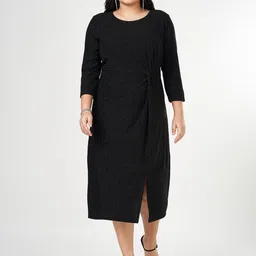 Honey Curvytude by Pantaloons Women A-Line Midi Dress-image-97