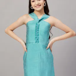 Stylo Bug Halter Neck A-Line Mini Dress-image-42