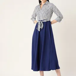 Chemistry Floral Printed Crepe Fit & Flare Maxi Dress-picture-49