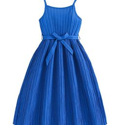 StyleCast Girls Blue Shoulder Straps Fit & Flare Maxi Dress-image-66
