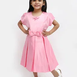 V-Mart Girls Self Design Fit & Flare Dress-image-38