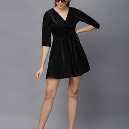 TANDUL Cotton Fit & Flare Mini Dress-image-12