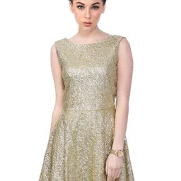 BAESD Embellished Fit & Flare Backless Mini Dress-picture-17