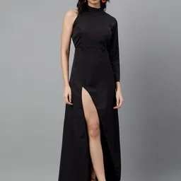 TRYMISFIT High Neck Cotton Maxi Dress-image-48