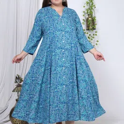 KALINI Floral Print Maxi Dress-11