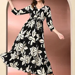DAEVISH Women Floral Print Maxi Dress-31