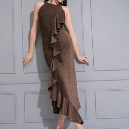Tokyo Talkies Embellished Ruffled Maxi Dress-image-15