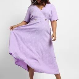 Instafab Plus Self Designed Midi Fit & Flare Dress-picture-54