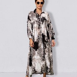 JC Collection Abstract Long Sleeve Gathers Longline Shrug-22