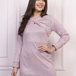 Shally Bhasin by Athena Embellished Sequined Sheath Mini Dress-image-5