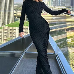 StyleCast Women Self Design Bodycon Maxi Dress-image-51