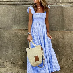 StyleCast Square Neck Maxi Dress-40