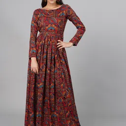 Cation Floral Crepe Maxi Dress-image-26