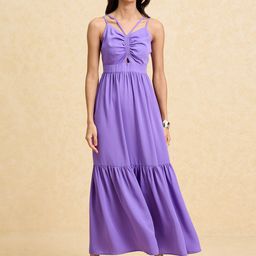 20Dresses Purple Shoulder Straps Smocked Tiered Maxi Dress-image-50