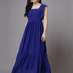 aayu Flutter Sleeve Georgette Maxi Dress-picture-48