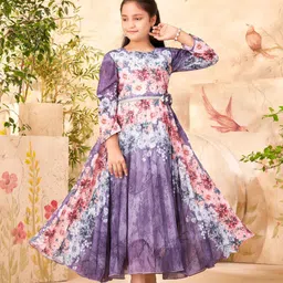 Aarika Floral Print Georgette Maxi Dress-57