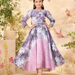 Aarika Floral Print Georgette Maxi Dress-30