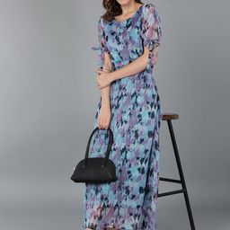 Fashfun Printed Maxi Dress-image-7