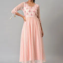 AURELIA Pink Floral Maxi Dress-picture-56