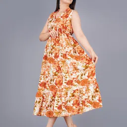 Mintmarie Floral Print Empire Midi Dress-picture-16