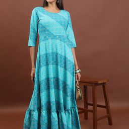 KETCH Ethnic Motifs Maxi Dress-image-17