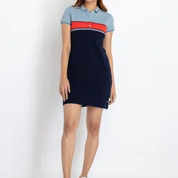 Status Quo Colourblocked T-shirt Mini Dress-image-41