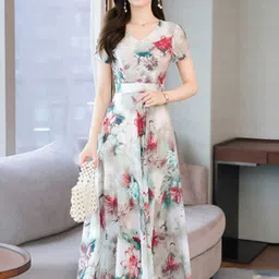 StyleCast Women Floral Print Maxi Dress-42