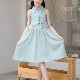 StyleCast x Revolte Girls Shirt Collar A-Line Dress-image-24