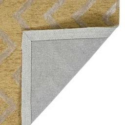 saraswatii global Beige Self-Designed Rectangular Carpet image 3