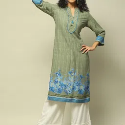 Rangriti Striped Strigth Kurta-image-4
