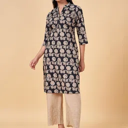 RANGMANCH BY PANTALOONS Ethnic Motifs Cotton Kurta-picture-25