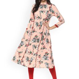 Pannkh Mandarin Collar Floral Printed Anarkali Kurta-image-95