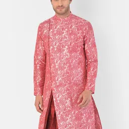 DEYANN Men Pink Paisley Printed Kurta-image-52