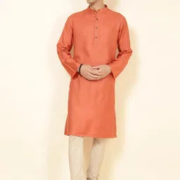 Fabindia Ethnic Mandarin Collar Long Kurta-picture-41