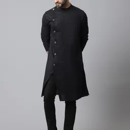 even Ethnic Motifs Printed Pure Cotton Kurta-image-8