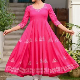 Indi INSIDE Women Floral Anarkali Kurta-22