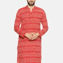 PAROKSH Men Red Printed  Kurta-picture-21