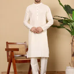 MULTI SHADES Men Ethnic Motifs Gotta Patti Kurta-image-49