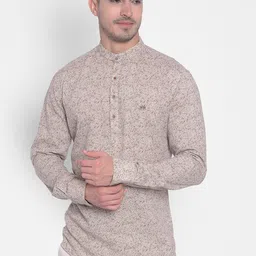 Crimsoune Club Floral Printed Mandarin Collar Straight Kurta-picture-26