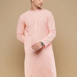 Sanwara Men Flared Sleeves Thread Work Summer Sheers Anarkali Kurta-9