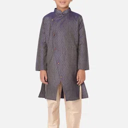 TABARD Boys Blue Pathani Kurta-picture-13