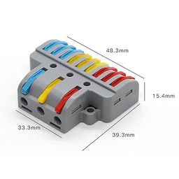 POWER CONNECT 3 in 9 Out Quick Wire Connector, Speed wire Quick Connector, Releasable Wire Connector, Secure & Removable Electrical Connector, Effertless Electrical Connectors (5) image 2